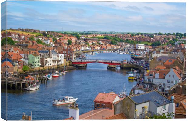 Whitby Bay Canvas Print by Phil Dutton