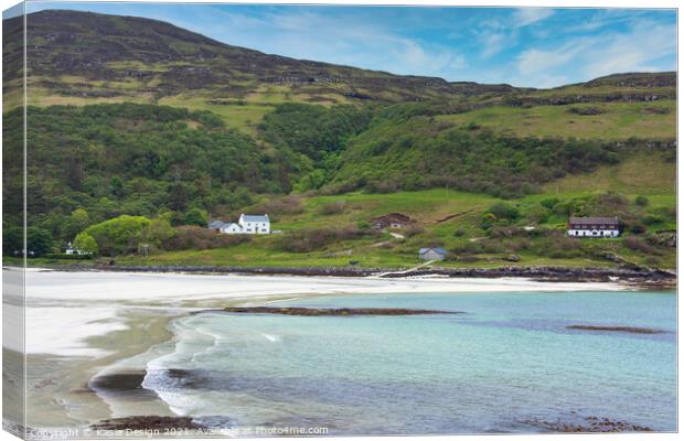 Serene Calgary Bay on the Isle of Mull Canvas Print by Kasia Design