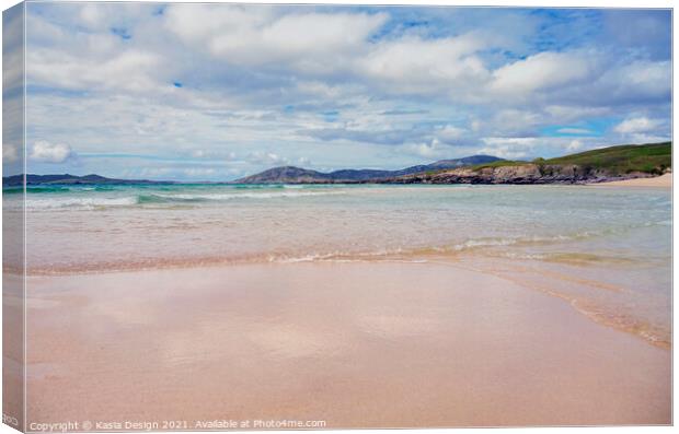 Seilebost Sands, Harris, Outer Hebrides Canvas Print by Kasia Design