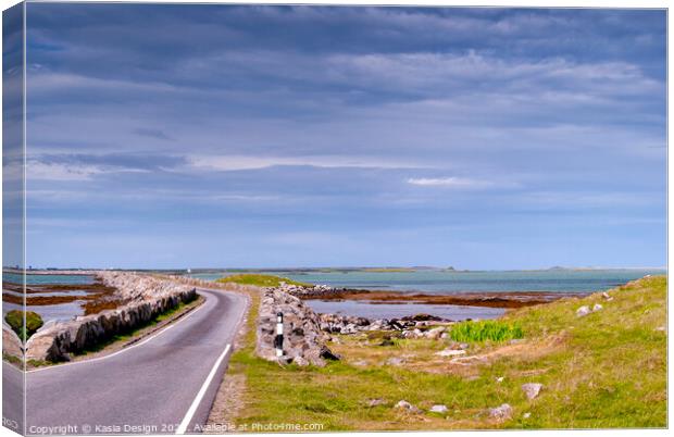 Island Hopping over the North Ford Causeway Canvas Print by Kasia Design