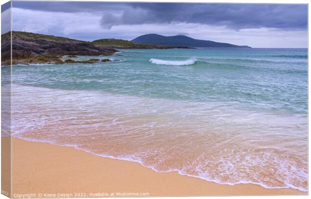 Nisabost Beach, Isle of Harris, Outer Hebrides Canvas Print by Kasia Design