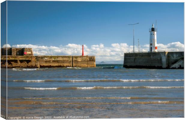 Anstruther Harbour Entrance Canvas Print by Kasia Design