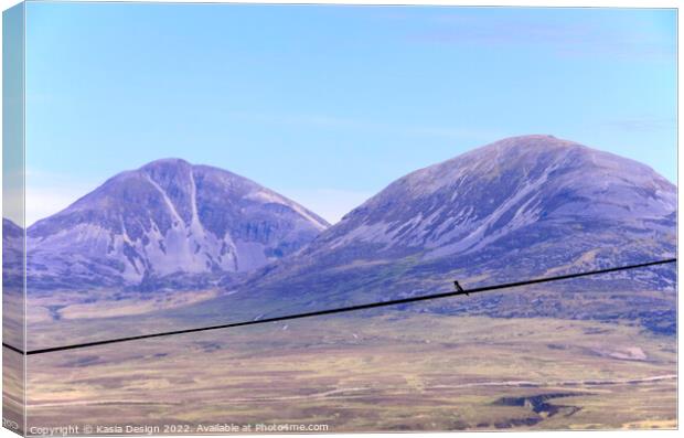 Bird's Eye view of the Paps of Jura Canvas Print by Kasia Design
