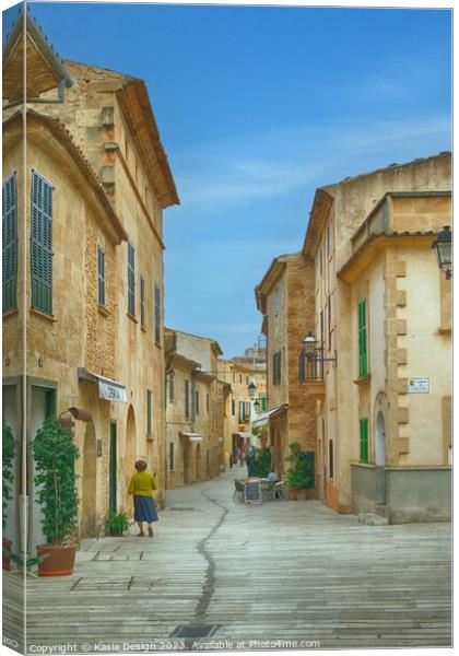 Alcúdia, Inside the Medieval Town Walls Canvas Print by Kasia Design