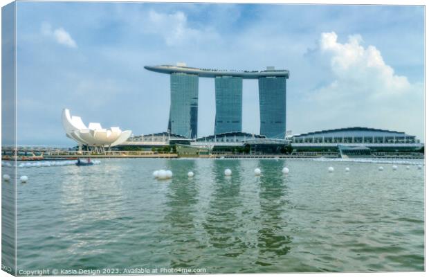 Marina Bay Sands Hotel, Expo & Convention Center Canvas Print by Kasia Design