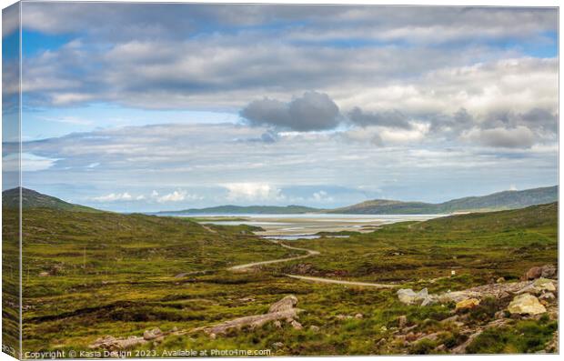 Approaching Luskentyre, Harris, Outer Hebrides Canvas Print by Kasia Design