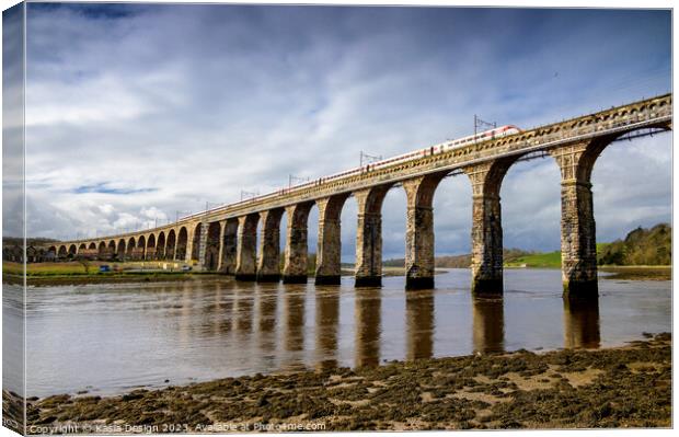 Royal Border Bridge, Berwick-upon-Tweed. Canvas Print by Kasia Design