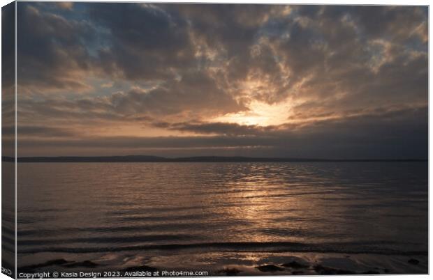 Loch Indaal Sunset, Islay Canvas Print by Kasia Design