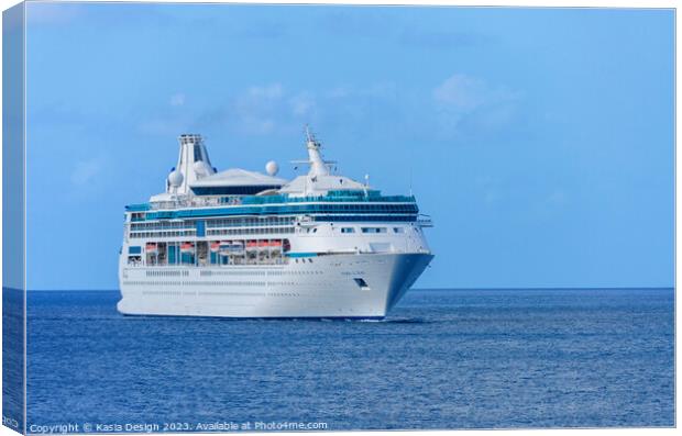 Vision of the Seas in Bonaire Waters Canvas Print by Kasia Design