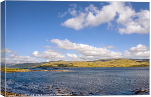 Glorious Day on Loch Fyne Canvas Print by Kasia Design