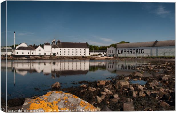 Laphroaig Distillery, Islay, Scotland Canvas Print by Kasia Design