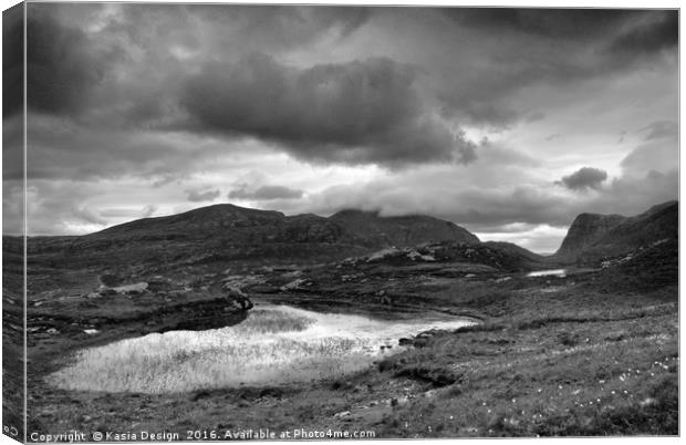 The Lochan, Isle of Harris, Outer Hebrides Canvas Print by Kasia Design