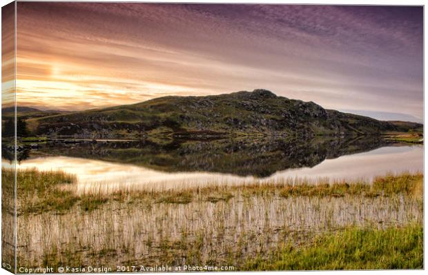 Early Morning Serenity on Loch a' Bhaile Canvas Print by Kasia Design