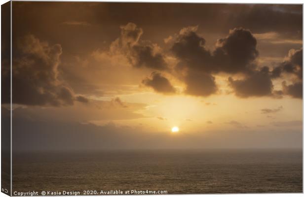 Atlantic Sunset, Tenerife Canvas Print by Kasia Design