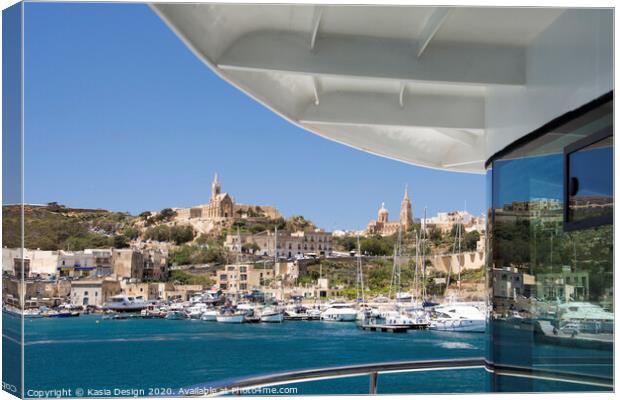 Arriving at Mġarr Harbour, Gozo Canvas Print by Kasia Design
