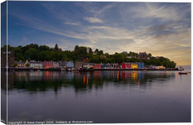 Early Evening, Tobermory , Isle of Mull Canvas Print by Kasia Design