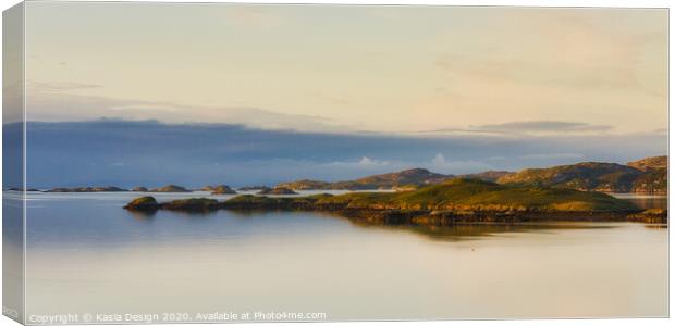 Tarbert Coastal Dawn, Isle of Harris Canvas Print by Kasia Design