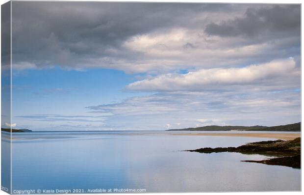 Luskentyre Bay, Isle of Harris, Scotland Canvas Print by Kasia Design
