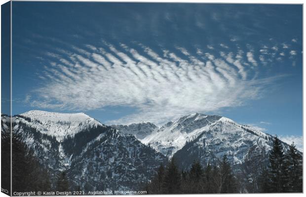 Ammer Mountains, Bavaria Germany Canvas Print by Kasia Design