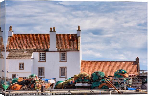 Picturesque Pittenweem Harbour Canvas Print by Kasia Design