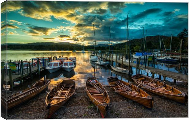 Waterhead near Ambleside Canvas Print by Clive Ashton