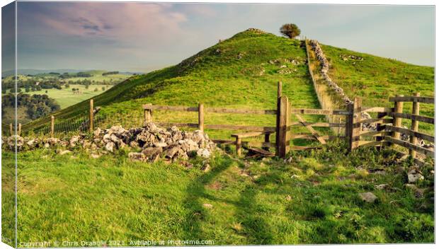 Baley Hill on a morning in September Canvas Print by Chris Drabble