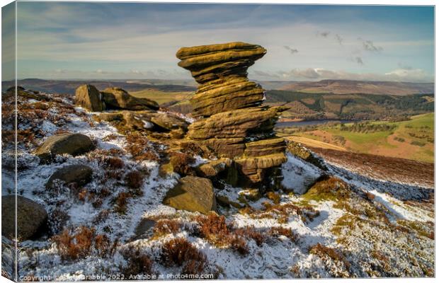 The Salt Cellar in Winter Canvas Print by Chris Drabble