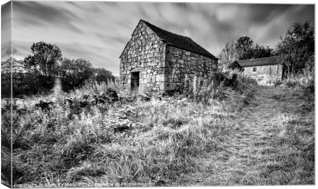 Abandoned Farm, Harborough Rocks Canvas Print by Chris Drabble