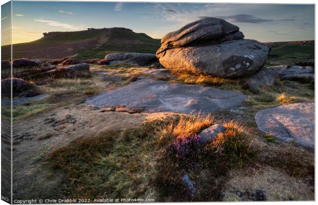 Higger Tor from Carl Wark (1) Canvas Print by Chris Drabble