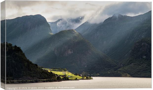 Sognefjord, Norway (13) Canvas Print by Chris Drabble