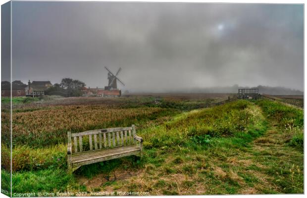 Cley-next-the-Sea Windmill  Canvas Print by Chris Drabble