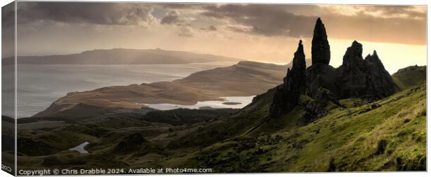 The Old Man of Storr Canvas Print by Chris Drabble