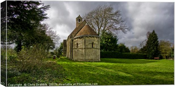 All Saints Chapel, Steetley Canvas Print by Chris Drabble