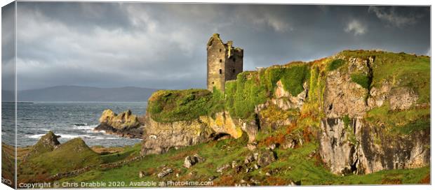 Gylen Castle, Kerrera Canvas Print by Chris Drabble