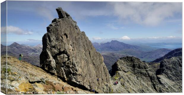 Climbers at the Inaccessible Pinnacle Canvas Print by Chris Drabble
