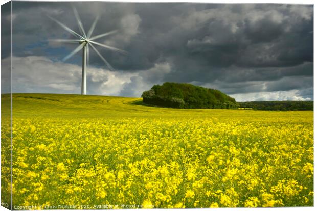 Energy and crop Canvas Print by Chris Drabble