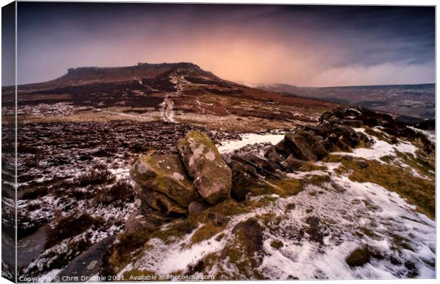 Higger Tor from Carl Wark (2) Canvas Print by Chris Drabble