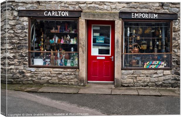 Carlton Emporium, Castleton Canvas Print by Chris Drabble