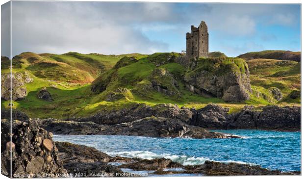 Gylen Castle, Kerrera, Oban Canvas Print by Chris Drabble