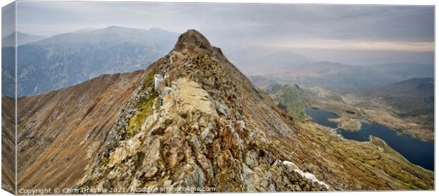 Crib Goch, early morning in May (4) Canvas Print by Chris Drabble