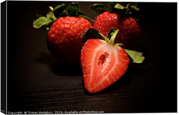 Strawberries Canvas Print by Tristan Wedgbury