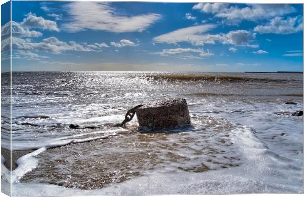 Anchored Down in Lyme Regis Canvas Print by Susie Peek