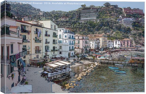Sorrento, Italy Canvas Print by Michael Greaves
