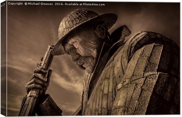 Tommy, Seaham Canvas Print by Michael Greaves