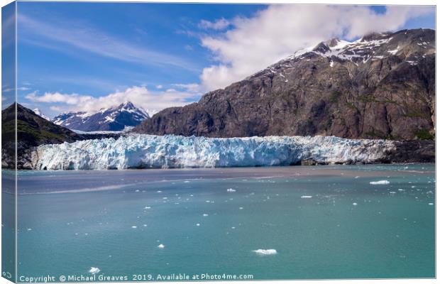 Margerie Glacier Canvas Print by Michael Greaves