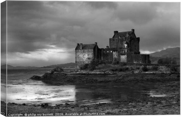 Eilean Donan Castle,Scotland Canvas Print by Philip Roy Burnett