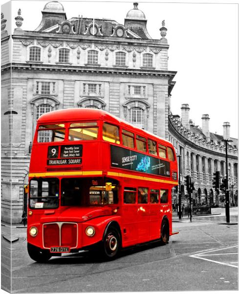 Routemaster red London bus  Canvas Print by Omran Husain