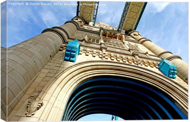 Tower bridge architecture  Canvas Print by Omran Husain