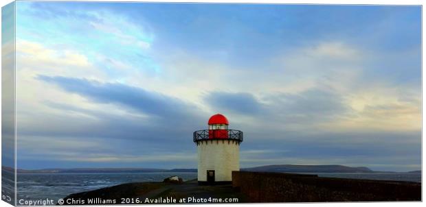 The Lighthouse Canvas Print by Chris Williams