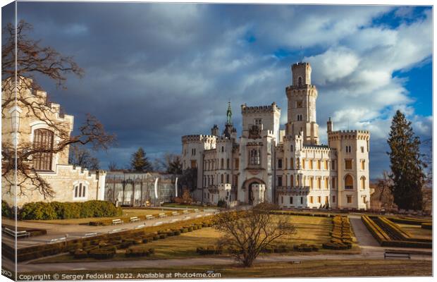 Castle Hluboka nad Vltavou. Czechia Canvas Print by Sergey Fedoskin